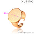 12479 Xuping newest style no stone 18k gold plated rings